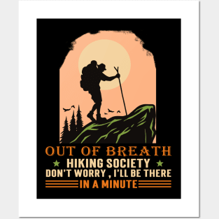 Out Of Breath Hiking Society Posters and Art